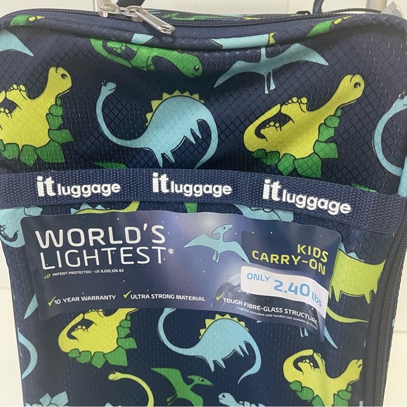 New Kids Small Carry On Luggage Bag- Perfect 4 Sleep Overs Dinosaur Theme - New! - Picture 7 of 16